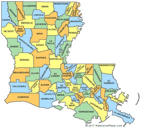 map of louisiana with cities and parishes.